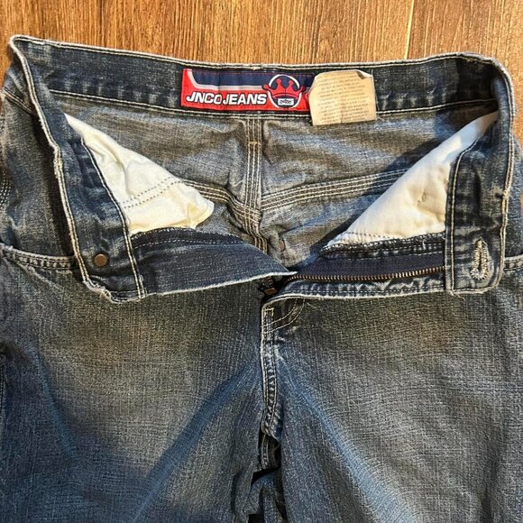 JNCO Men's Blue and Navy Jeans - Picture 2 of 4